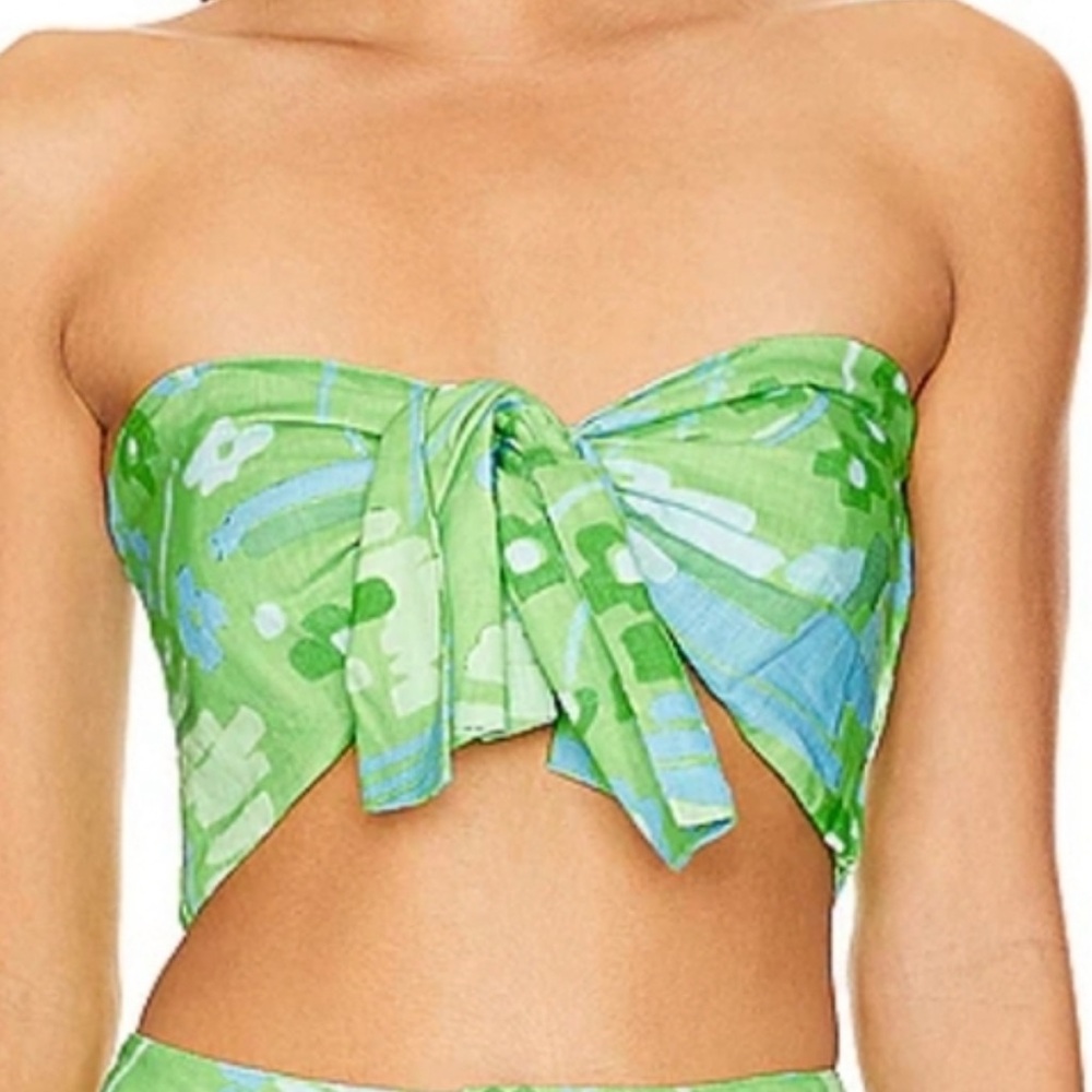 Rhode “Toni” Crop Top in Electric Eden